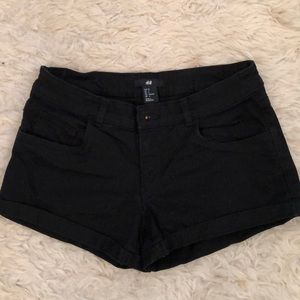 H&M • black denim shorts US size 4